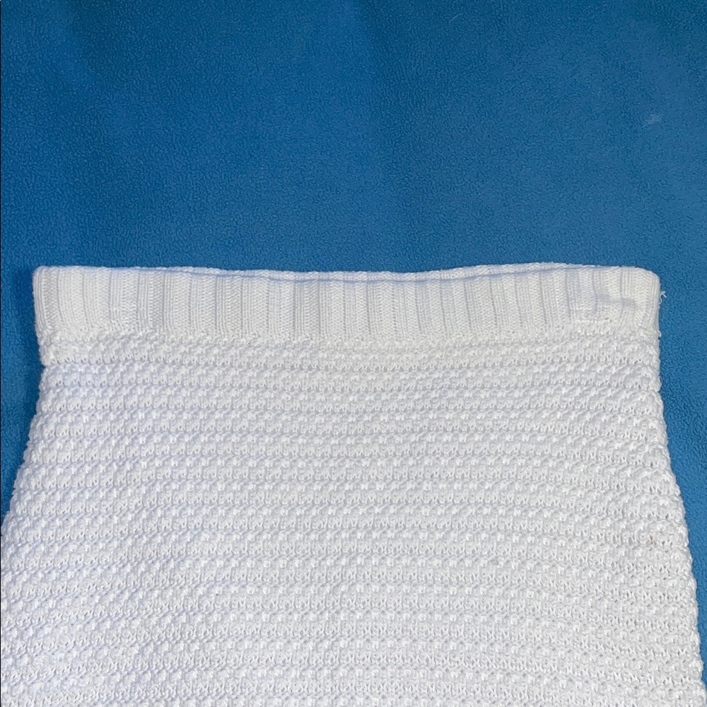 Hollister size XS vintage two-piece white crocheted cotton tank top & skirt - Picture 14 of 15